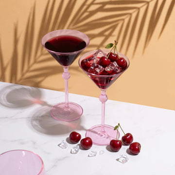 Bindu Pink Martini Glass (Set of 2)