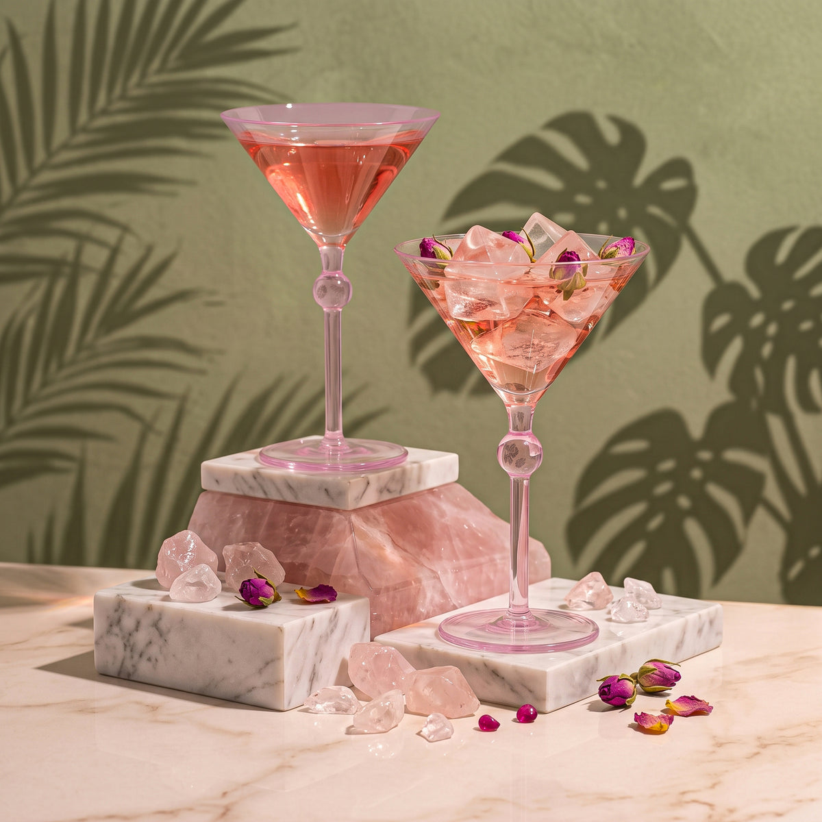 Bindu Pink Martini Glass (Set of 2)