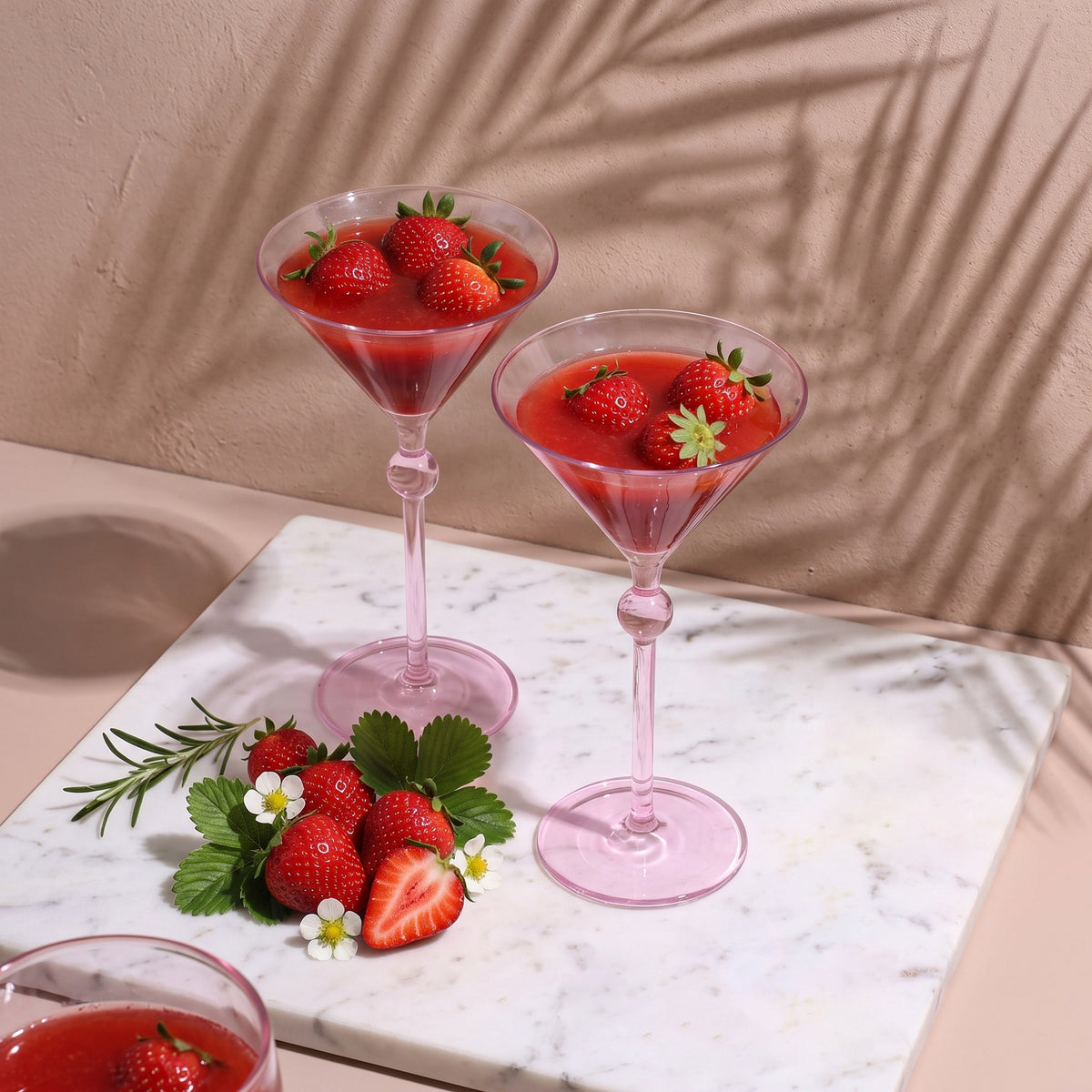 Bindu Pink Martini Glass (Set of 2)