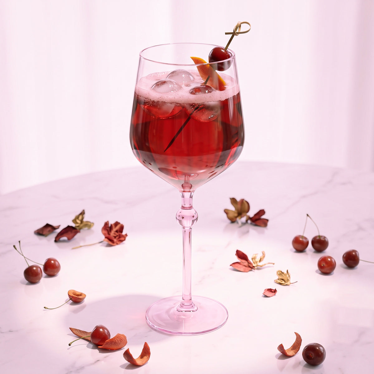 Bindu Pink Wine Glass (Set of 2)