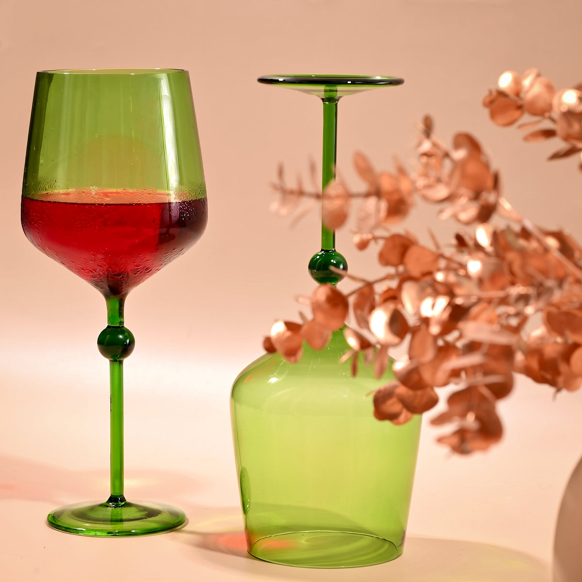 Bindu Green Wine Glass (Set of 2)