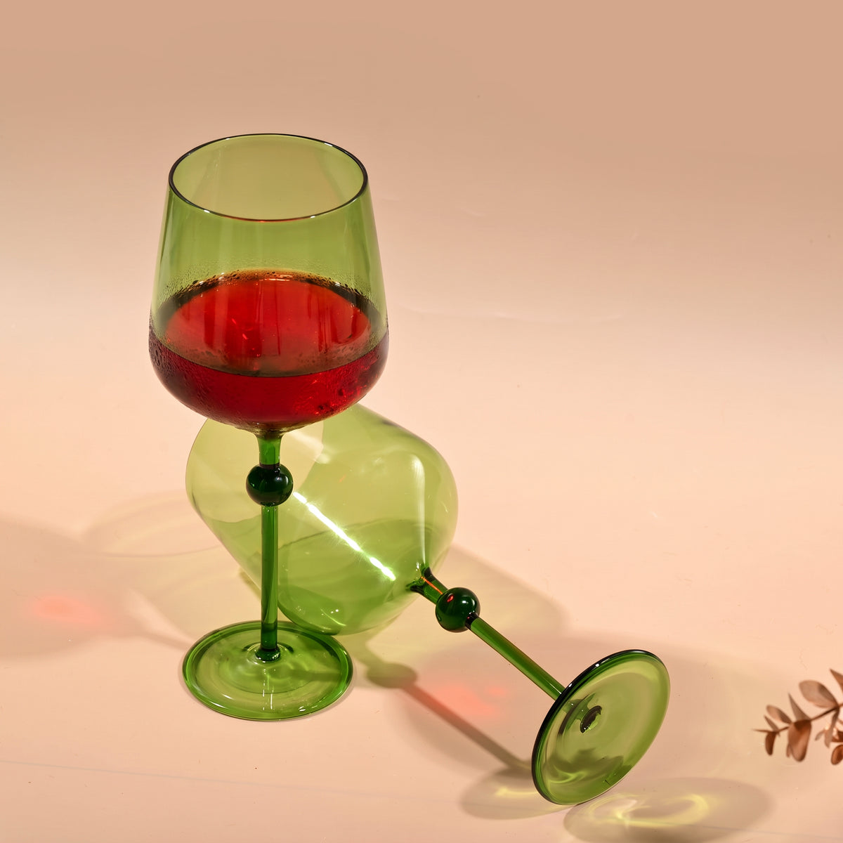 Bindu Green Wine Glass (Set of 2)