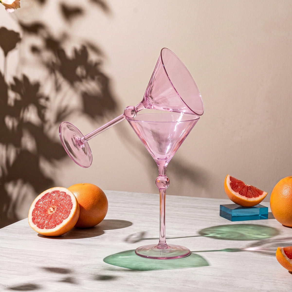 Bindu Pink Martini Glass (Set of 2)