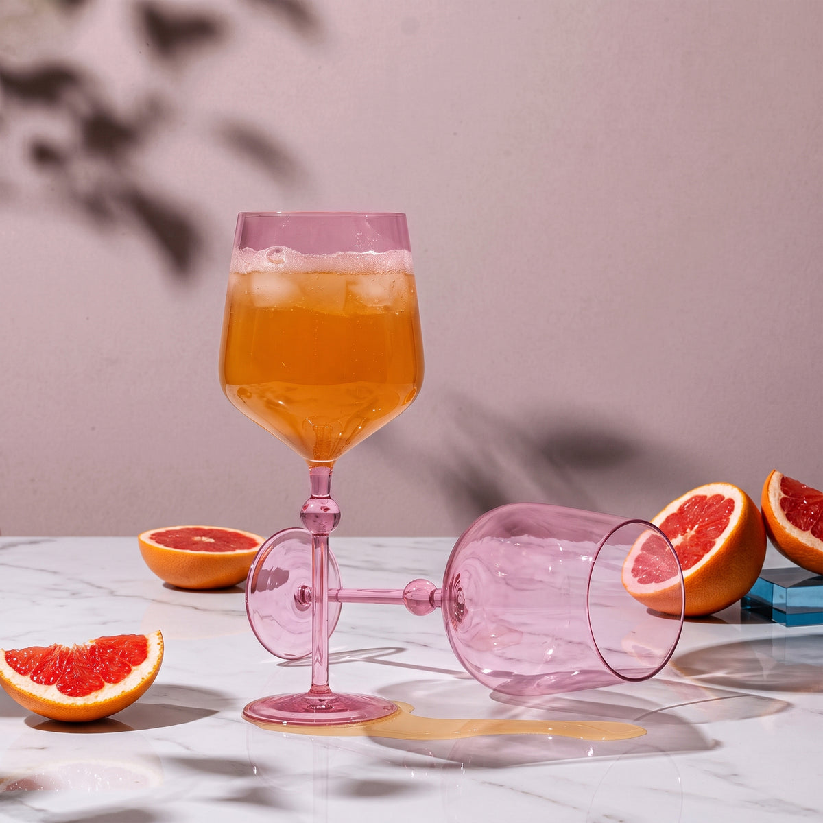 Bindu Pink Wine Glass (Set of 2)