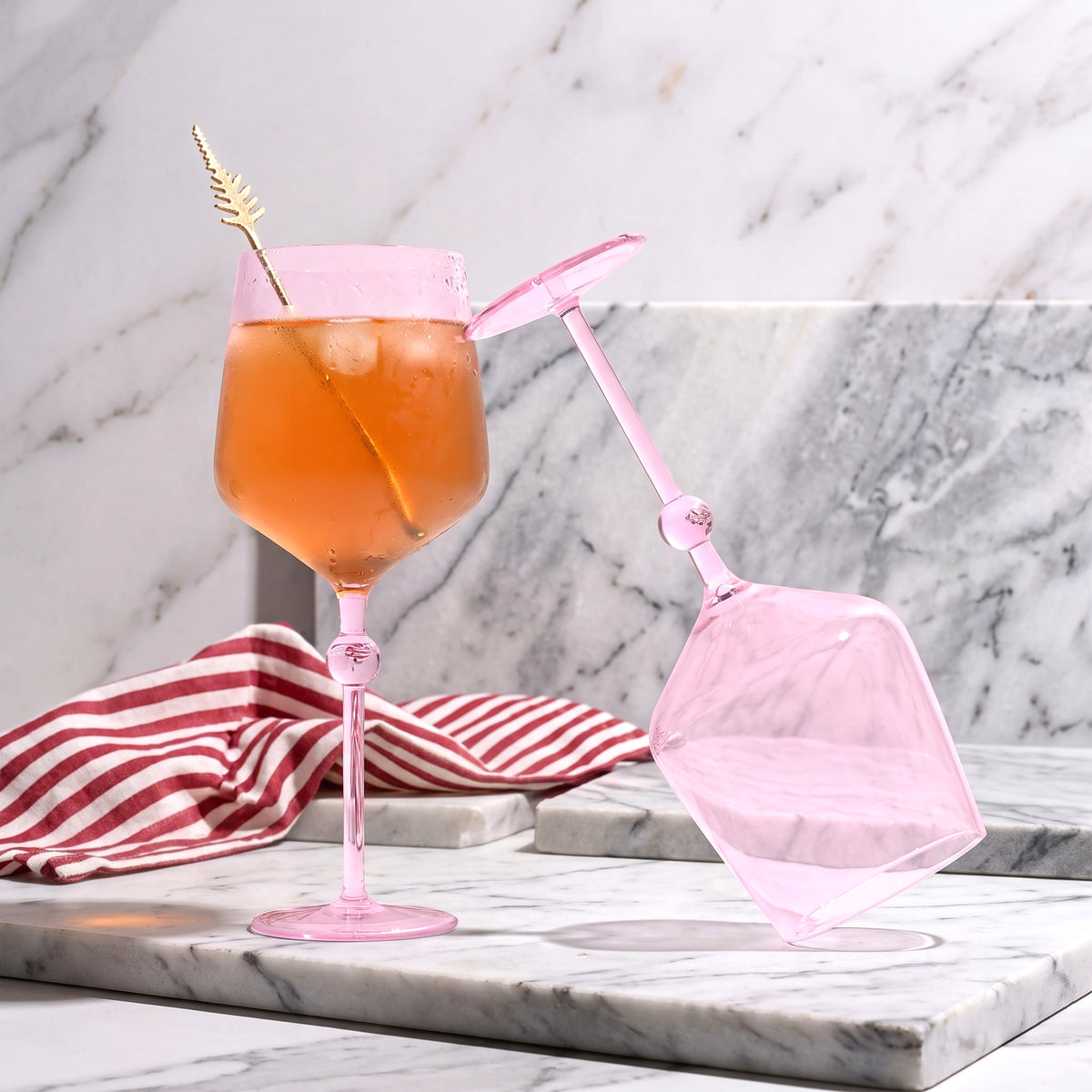 Bindu Pink Wine Glass (Set of 2)