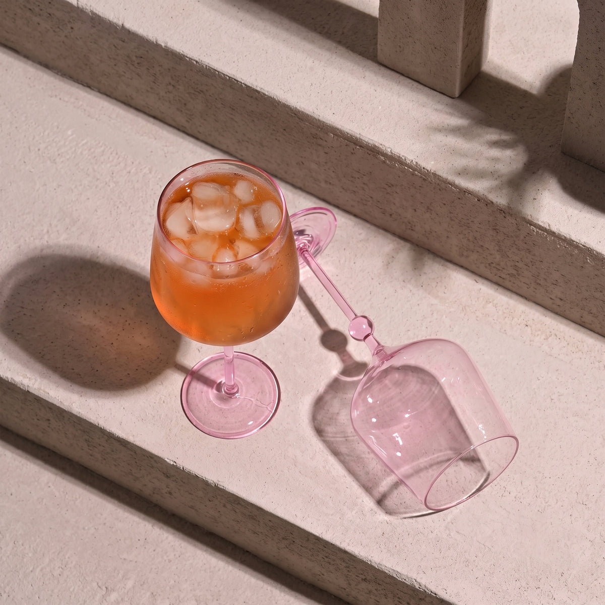 Bindu Pink Wine Glass (Set of 2)