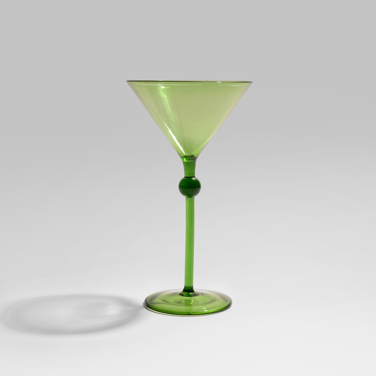 Bindu Green Martini Glass (Set of 2)